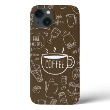 レトロコーヒーカップパターンマグカップ – Baristaに最適