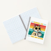 レトロコーヒーキャットビベスおもしろい – カフェイン愛好家 ノートブック (内部)