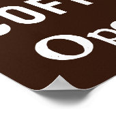 レトロコーヒーショップキッチンサインアートポスター ポスター (角)