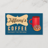 レトロコーヒーショップヴィンテージカフェコーヒーハウス 名刺 (正面)