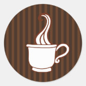 レトロコーヒーシール ラウンドシール (正面)