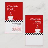 レトロコーヒーチェッカーズ 名刺 (正面/裏面)