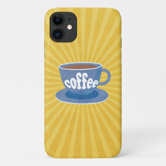 レトロコーヒーデザインケースメイトiPhoneケース Case-Mate iPhoneケース (裏面)