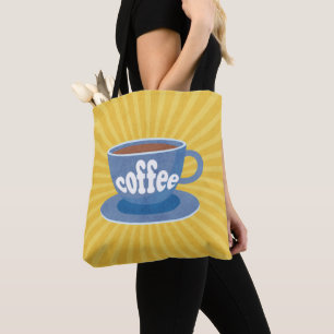 レトロコーヒーデザイン トートバッグ