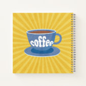 レトロコーヒーデザイン ノートブック (裏面)