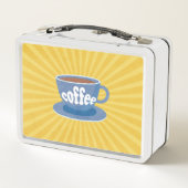 レトロコーヒーデザイン メタルランチボックス (裏面)