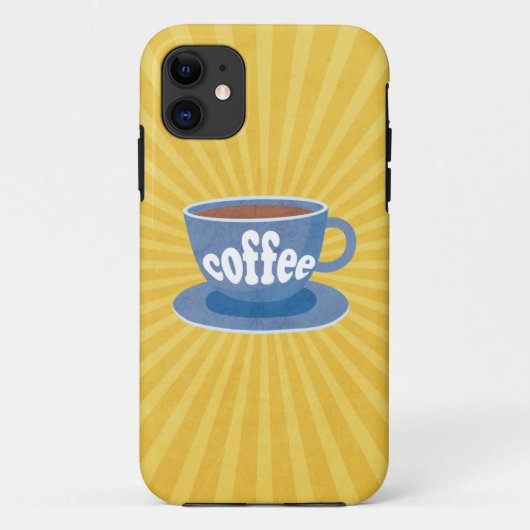 レトロコーヒーデザイン Case-Mate iPhoneケース (裏面)