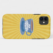 レトロコーヒーデザイン Case-Mate iPhoneケース (裏面(横))