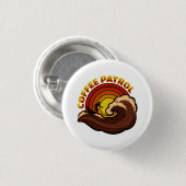 レトロコーヒーパトロール 缶バッジ (正面&裏面)