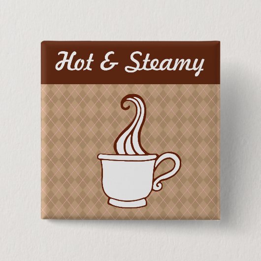 レトロコーヒーボタン 缶バッジ (正面)