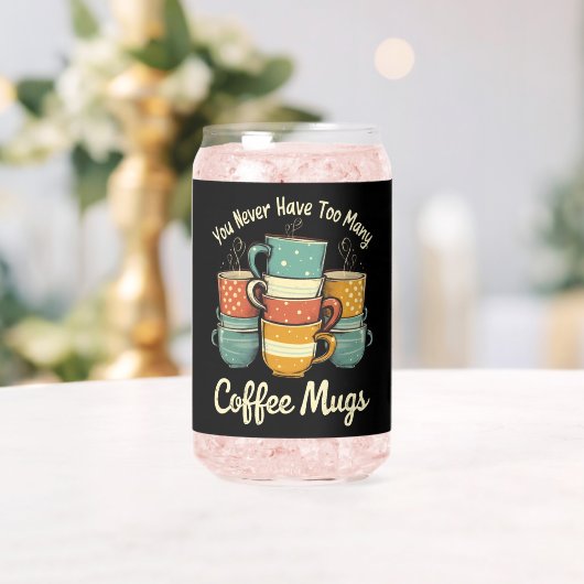 レトロコーヒーマグスタックヴィンテージデザイン ガラス缶 (インサイチュ (ウェディング))