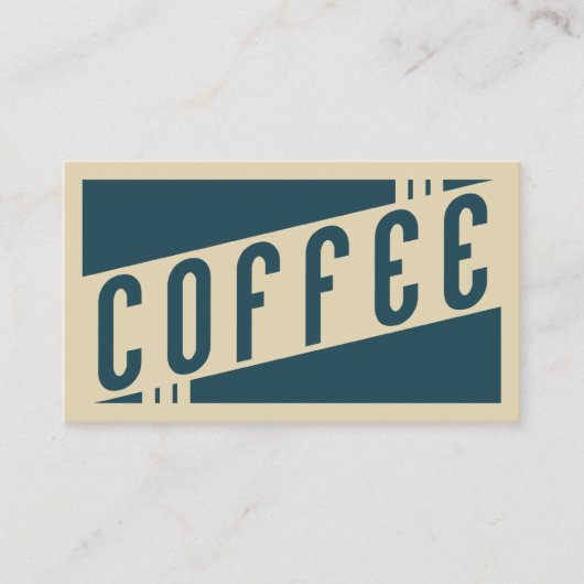 レトロコーヒーロイヤリティパンチカード ロイヤリティカード (正面)