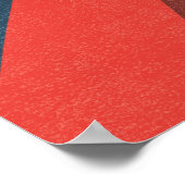 レトロコーヒー引用文-ヴィンテージSipサヴォールリピート ポスター (角)