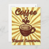 レトロコーヒー液体日照ヴィンテージコーヒー シーズンポストカード (正面/裏面)