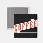レトロコーヒー マグネット (正面/裏面)