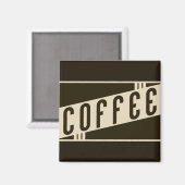 レトロコーヒー マグネット (正面/裏面)