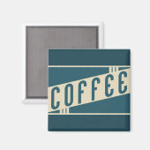 レトロコーヒー マグネット (正面/裏面)