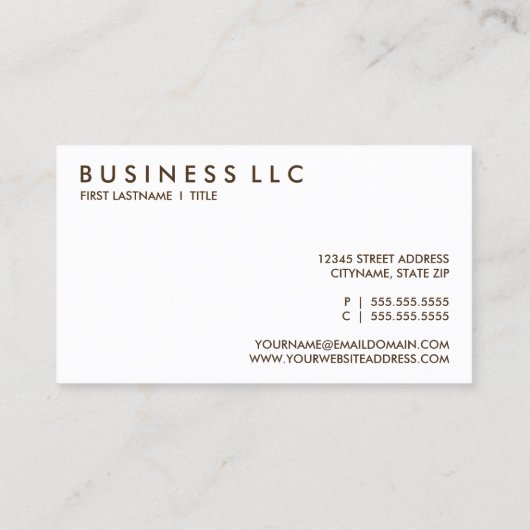 レトロコーヒー 名刺 (裏面)