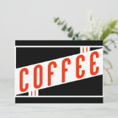 レトロコーヒー 招待状 (スタンド正面)