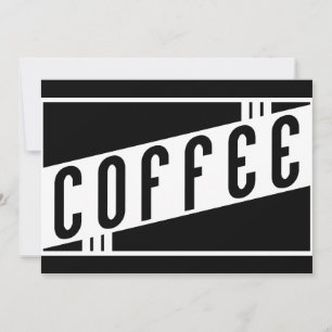 レトロコーヒー 招待状