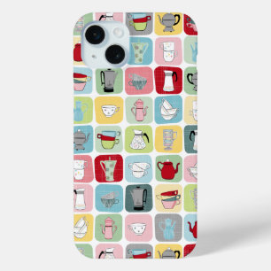 レトロコーヒー iPhone 15 MINIケース