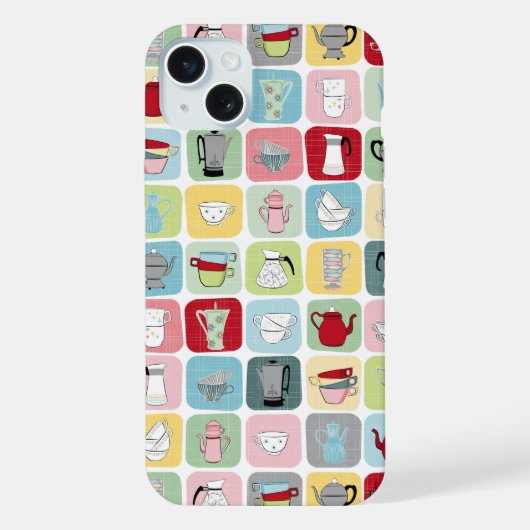 レトロコーヒー iPhoneケース (裏面)