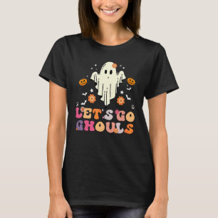 レトロゴウルと行こう！子供たちのハロウィンパーティーのお菓子をくれな～い Tシャツ