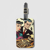 レトロゴシックカップル漫画 ラゲッジタグ (正面縦)