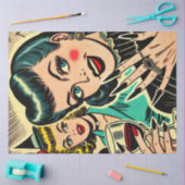 レトロゴシックハロウィーンガールズ漫画 薄葉紙 (クラフト)