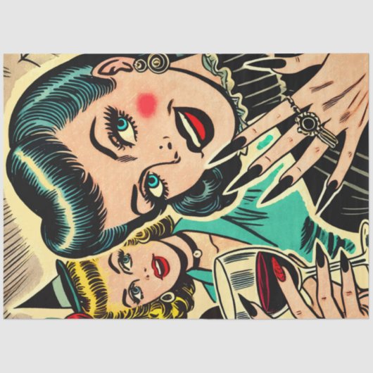 レトロゴシックハロウィーンガールズ漫画 薄葉紙 (正面)