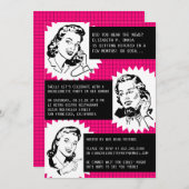 レトロゴシップガルズバチェロレッテ招待状 招待状 (正面/裏面)