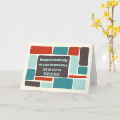 レトロゴッドファーザー卒業 カード (黄色い花)