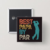 レトロゴルファー最高の – パパバイパー 缶バッジ (正面&裏面)