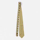 レトロゴルフカートモノグラム ネクタイ (裏面)