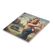 レトロゴルフガール タイル (側面)