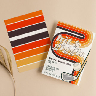 レトロゴルフ ヒット＆ギグルの招待状 招待状