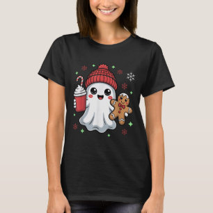 レトロゴーストビーニー クリスマス ホリデー Xmas コーヒー G Tシャツ