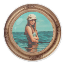 レトロゴールデンスタイリッシュポートレート写真ディスプレイ