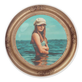 レトロゴールデンスタイリッシュポートレート写真ディスプレイ セラミックノブ