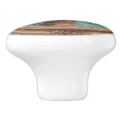 レトロゴールデンスタイリッシュポートレート写真ディスプレイ セラミックノブ (側面)