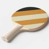 レトロゴールデンホライはっきりしたンストライプズ 卓球ラケット (正面アングル)