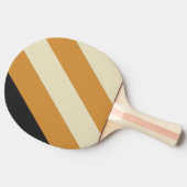 レトロゴールデンホライはっきりしたンストライプズ 卓球ラケット (横)