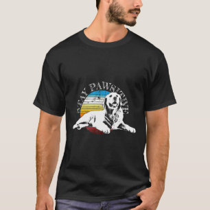 レトロゴールデンレトリバーメンズウィメンズキッズ Tシャツ