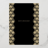 レトロゴールデン50周年 箔招待状 (裏面)