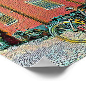 レトロサイクリングアートワーク ポスター (角)