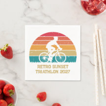 レトロサイクリングサンセットカスタムトライアスロン