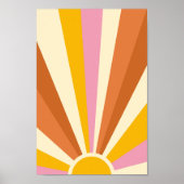 レトロサイケデリックグルーヴカラフルポスター ポスター (正面)