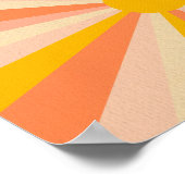 レトロサイケデリックグルーヴカラフルポスター ポスター (角)