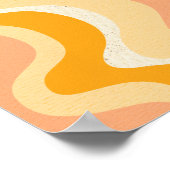 レトロサイケデリックグルーヴカラフルポスター ポスター (角)