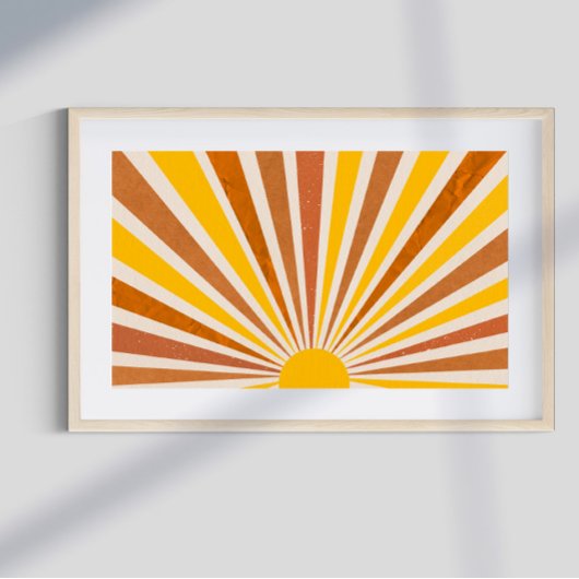 レトロサイケデリックグルーヴカラフルポスター ポスター